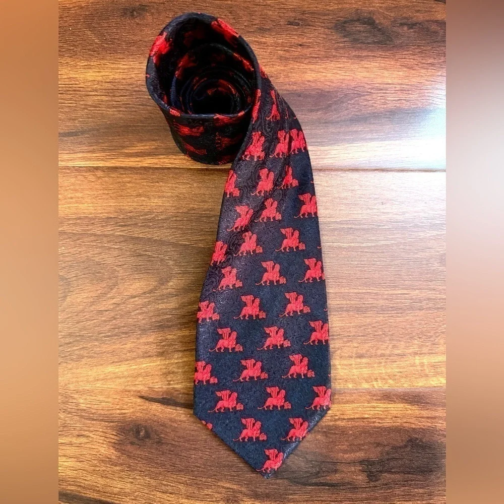 🍁SALE🍁VENEZIA by Italy 100% Silk Blue Necktie Dry Clean